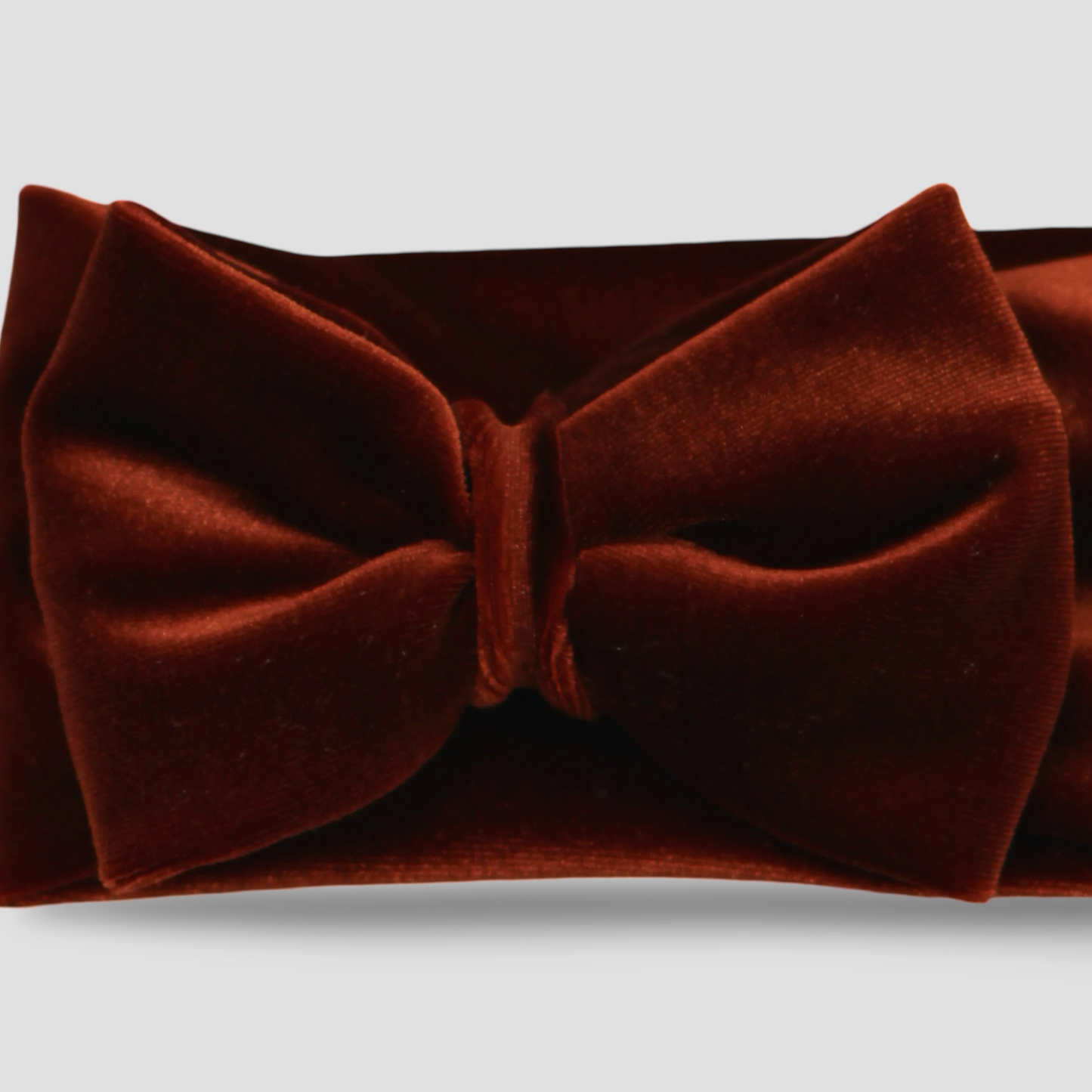 Velvet Bow Headband | Rust