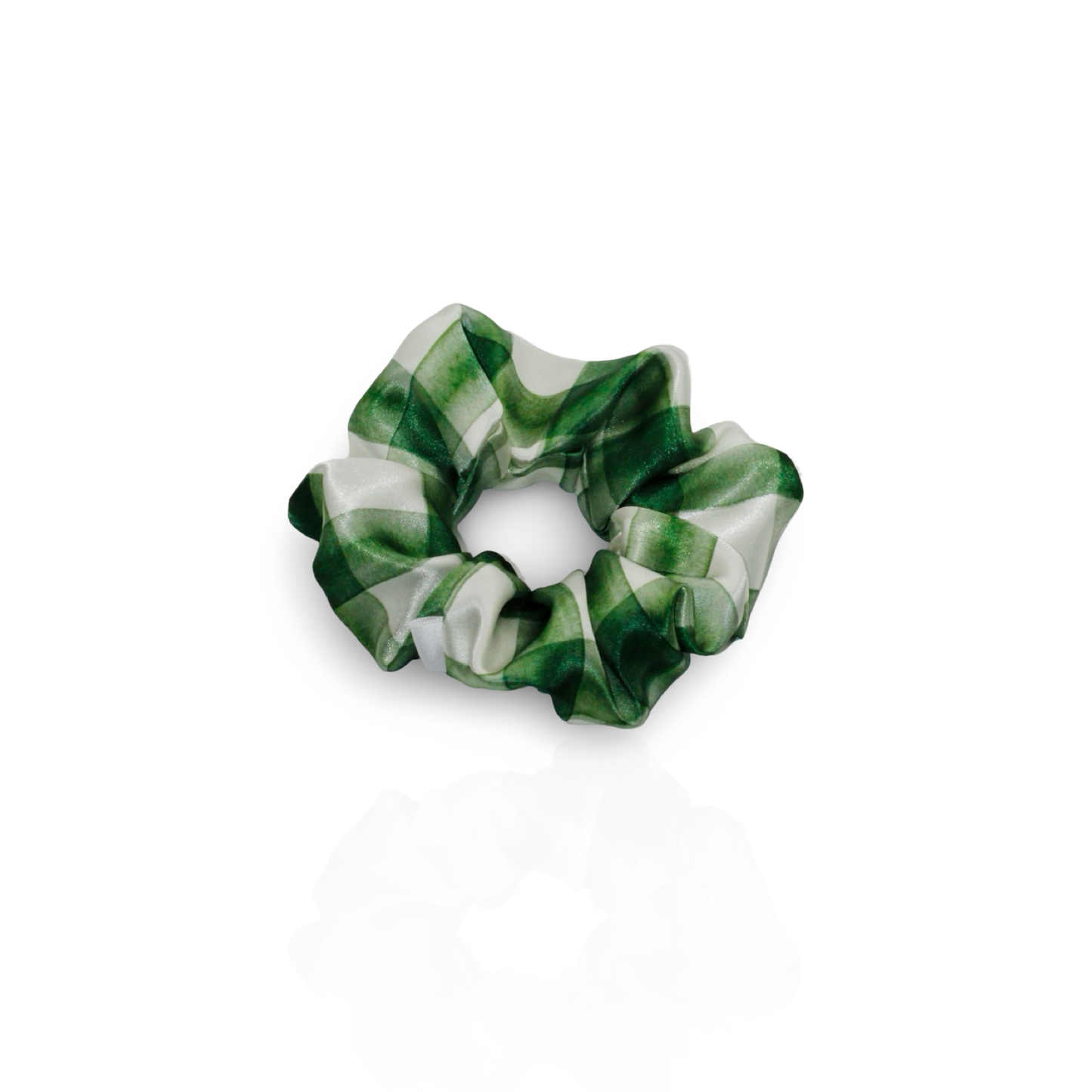 Watercolor Plaid Scrunchie