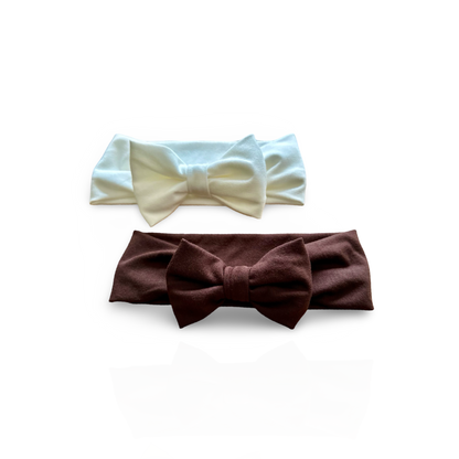 Bamboo Bow Headband | Espresso
