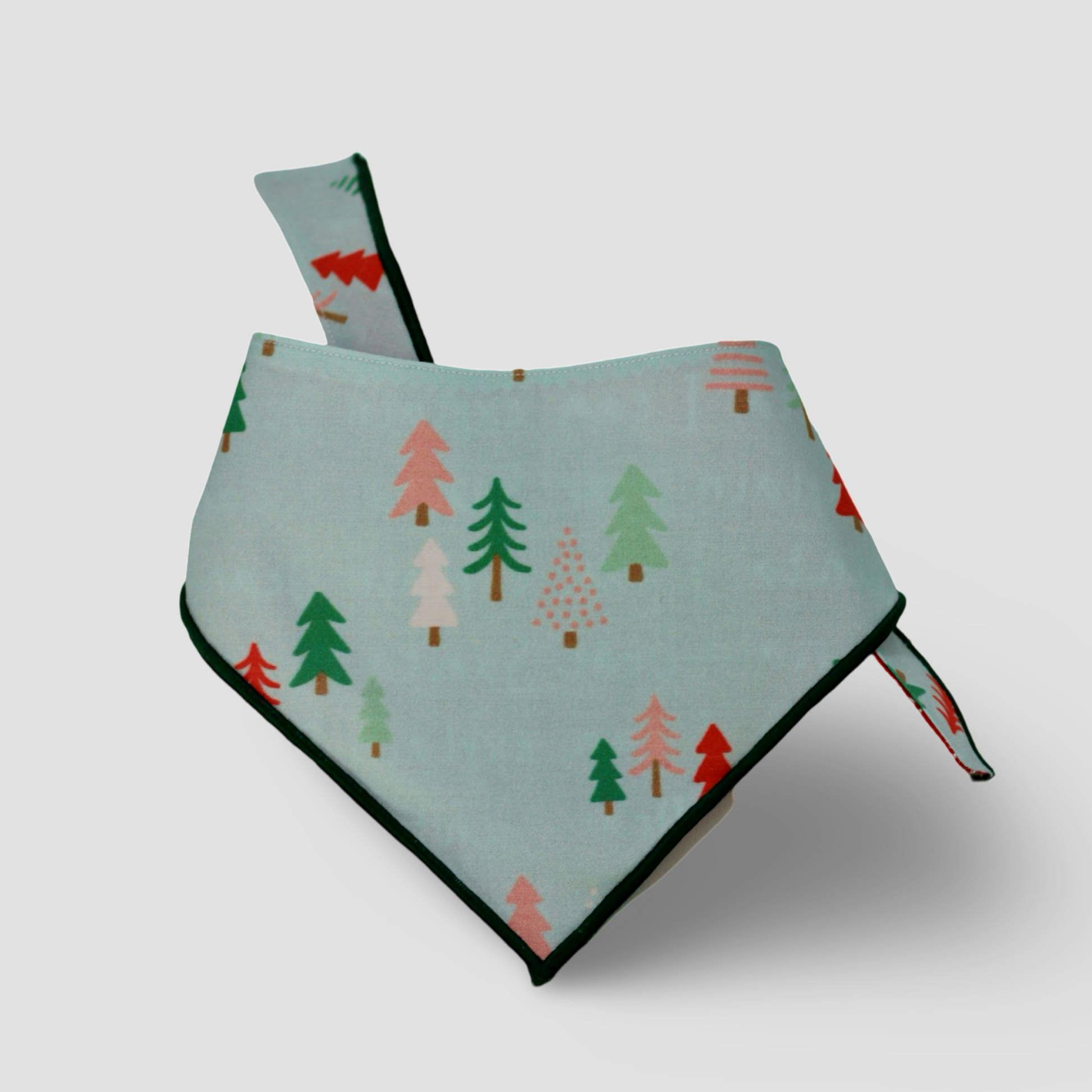 Christmas Trees on Blue
