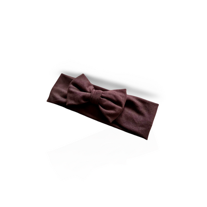 Bamboo Bow Headband | Espresso