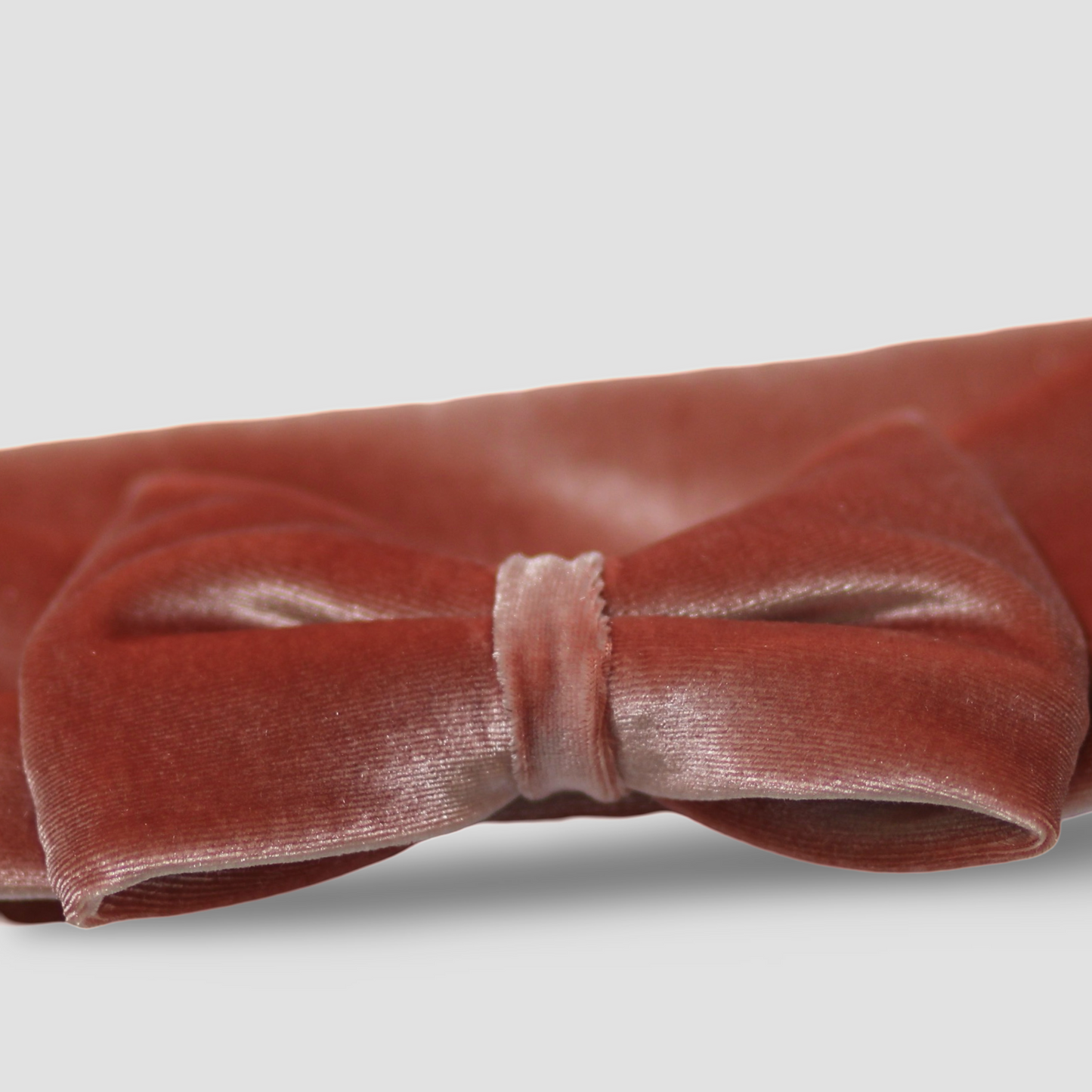 Velvet Bow Headband | Peach