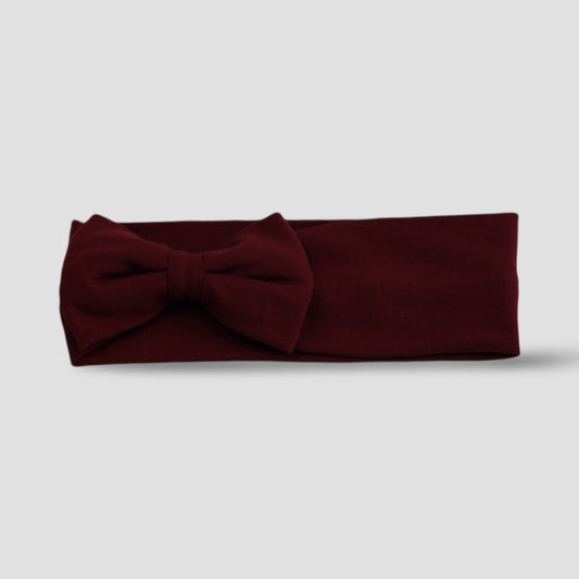 Bamboo Bow Headband | Merlot