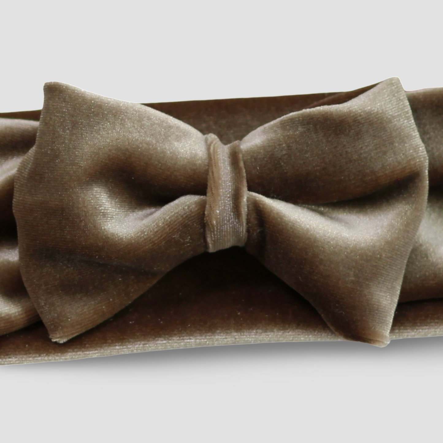 Velvet Bow Headband | Champagne