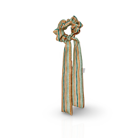 Fall Stripes Scrunchie Scarf