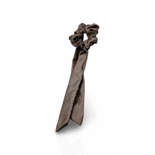 Khaki Brown Scrunchie