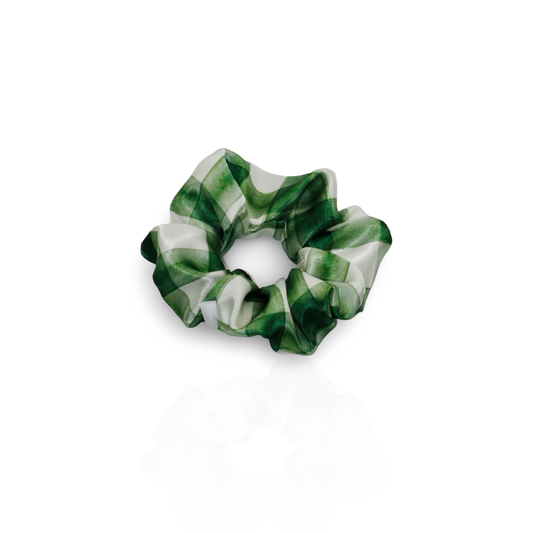 Watercolor Plaid Scrunchie